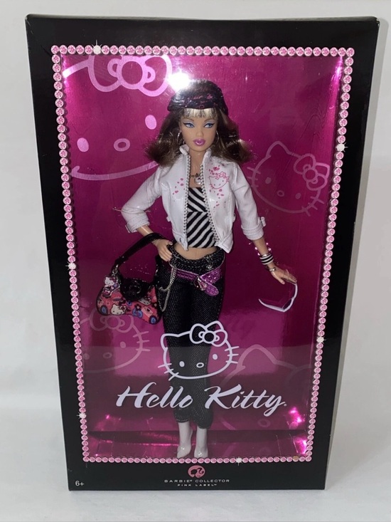 Mattel Other - Mattel BARBIE HELLO KITTY DOLL Pop Culture Collection PINK LABEL L4687 NRFP